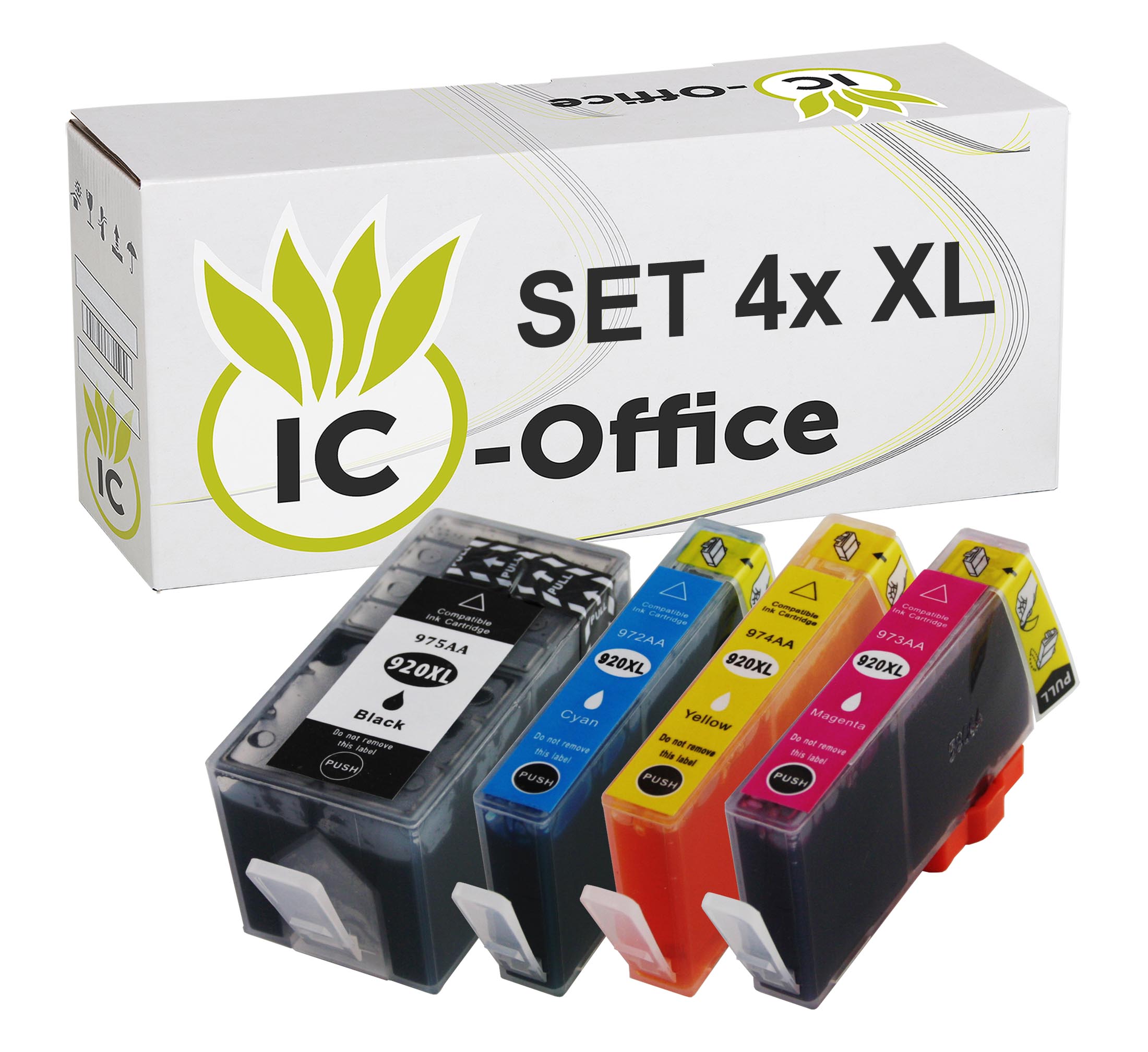 5er Set Kompatible HP 920XL Druckerpatronen – 2 Schwarz, 1 Cyan, 1 Magenta, 1 Gelb Für Officejet 6000/6500/7000/7500