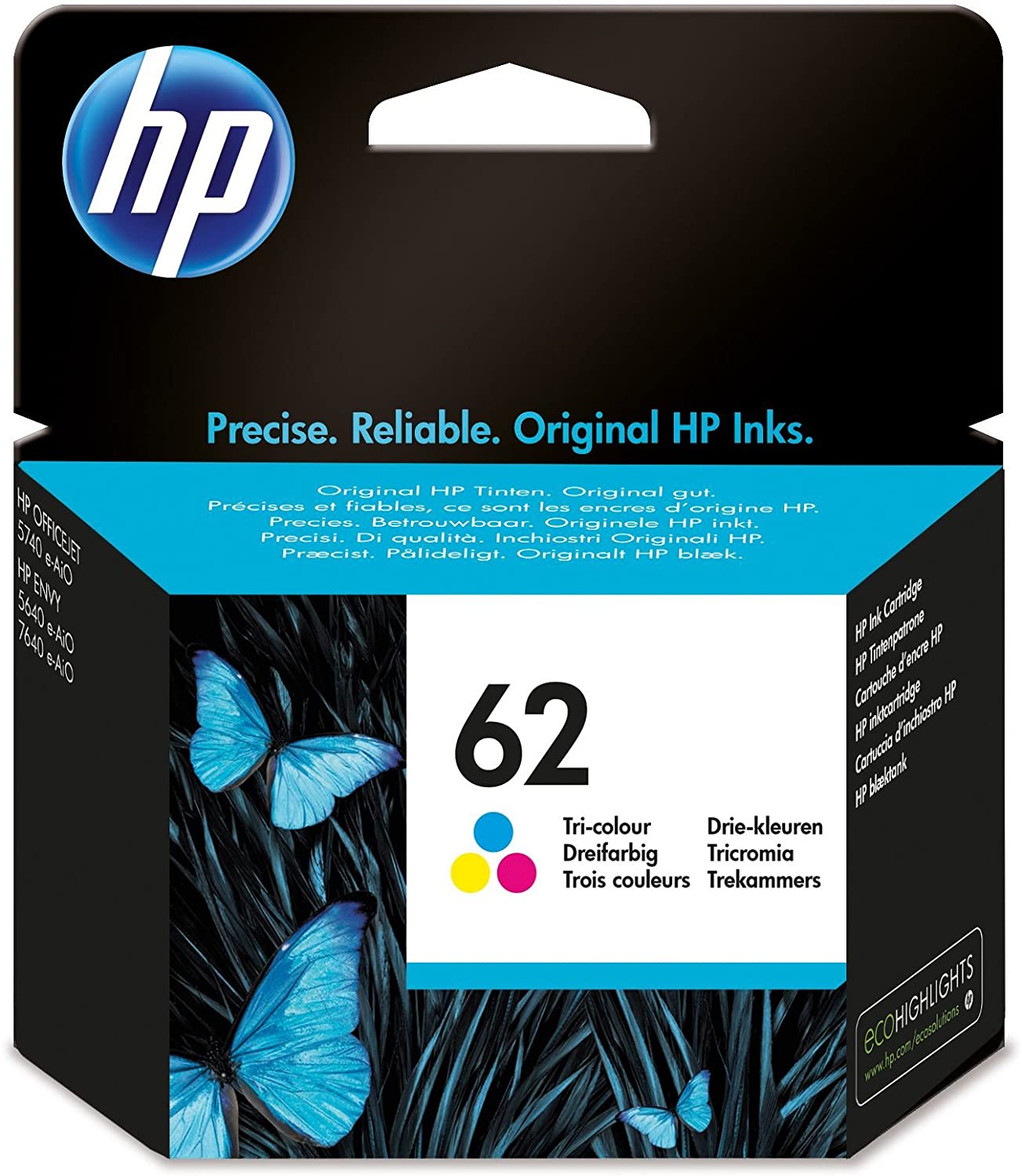 Oryginalne wkłady atramentowe HP 62 do modeli Deskjet Envy Officejet - Zdjęcie 10 z 11