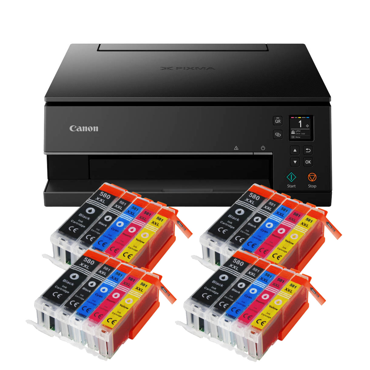 Canon Pixma Ts6350 Drucker Scanner Kopierer Wlan Duplex Druck 20 Xxl Tinte Neu Ebay